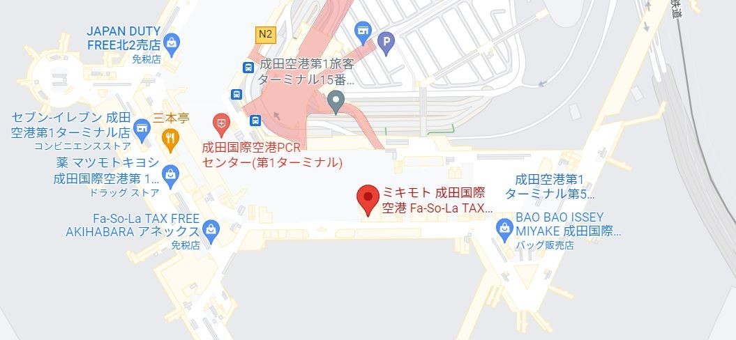 ぐりこ・や 成田国際空港店地図